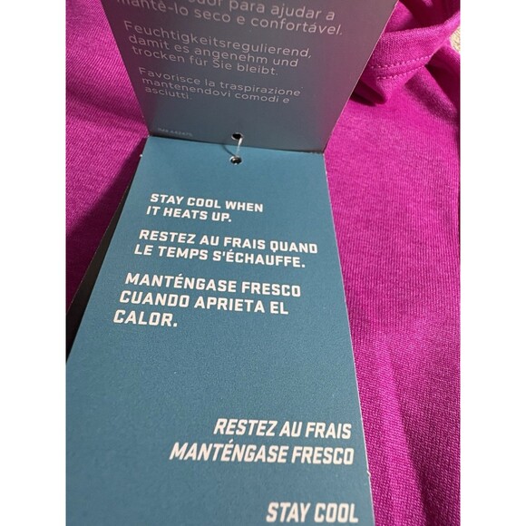 The Nike Tee Dri-Fit Athletic Cut Women's NWT XSmall Raspberry Color - Picture 5 of 8